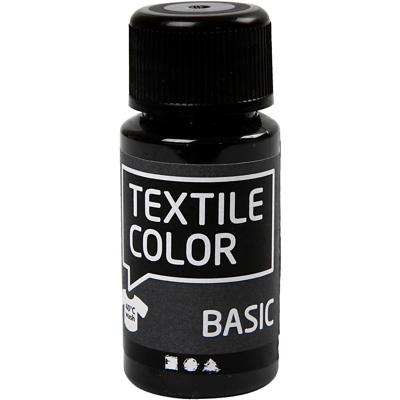 Creativ Company Textile color semi-dekkende textielverf - zwart, 50ml