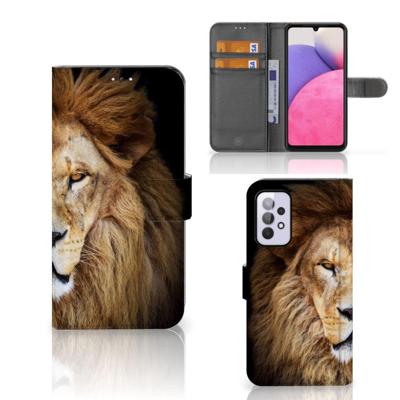 Samsung Galaxy A33 5G | Telefoonhoesje | Met pasjeshouder | Leeuw Samsung Galaxy A33 5G | Telefoonhoesje | Met pasjeshouder | Leeuw