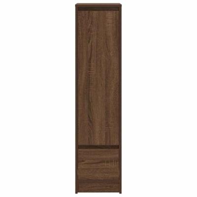 Hoge kast 29,5x34x119,5 cm spaanplaat bruin eikenkleurig
