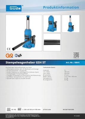Güde Stempelkrik (5 T)