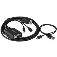 Startech.com 2 m DisplayPort naar VGA kabel met audio - VGA naar DisplayPort converter - DisplayPort kabel VGA - DisplayPort-kabel 2m - DP-naar-VGA-kabel - DisplayPort-kabel - 1920 x 1200 - thumbnail