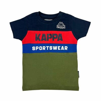 T-Shirt met Korte Mouwen voor kinderen Kappa 8056M00058 Marineblauw - Maat: 7 Jaar
