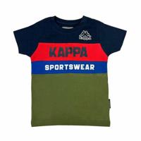 T-Shirt met Korte Mouwen voor kinderen Kappa 8056M00058 Marineblauw - Maat: 7 Jaar - thumbnail