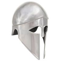 VidaXL Soldatenhelm grieks replica larp staal zilverkleurig - thumbnail