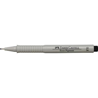 Faber Castell Tekenpen Ecco Pigment - 0,8 mm zwart