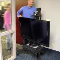 Ergotron 24-192-085 Neo-Flex Mobile MediaCenter UHD TV-wagen Constant Force-technologie, In hoogte verstelbaar 127,0 cm (50) - 165,1 cm (65) Kantelbaar, - thumbnail