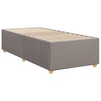 Boxspring met matras stof taupe 80x200 cm - thumbnail