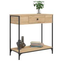 Wandtafel 75x34,5x75 cm bewerkt hout sonoma eikenkleurig - thumbnail