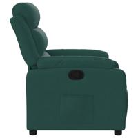 Fauteuil verstelbaar stof donkergroen - thumbnail