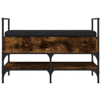 Schoenenbank 85,5x42x57,5 cm bewerkt hout gerookt eikenkleurig