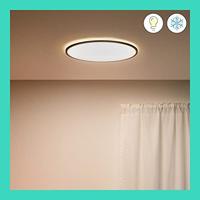 WiZ Slimme plafonnièreSuperSlim Ø 55cm - zwart - 929003227001 - thumbnail