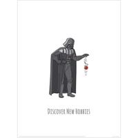 Kunstdruk Star Wars - Vaders Boredom Busting Ideas Discover New Hobbies 30x40cm - thumbnail
