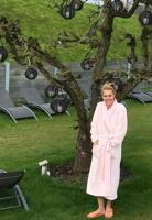 Lichtroze badjas - dames badjas-l/xl - thumbnail