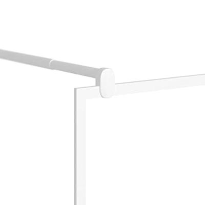 Inloopdouchewand 100x195 cm ESG-glas wit