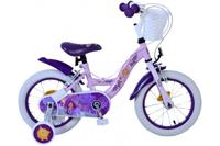 Wish Disney kinderfiets - meisjes - 14 inch - paars - twee handremmen - thumbnail
