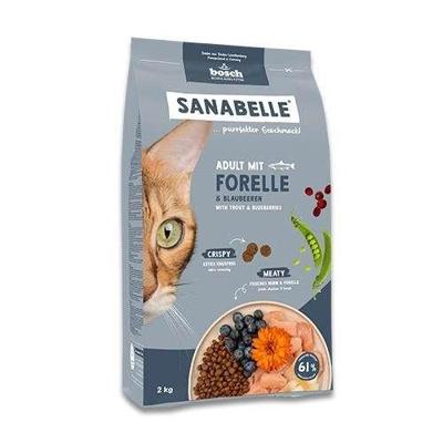 Sanabelle Adult met forel en bosbessen kattenvoer 2 kg Sanabelle Adult met forel en bosbessen kattenvoer 2 kg
