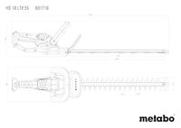 Metabo HS 18 LTX 55 Heggenschaar Accu Incl. 2 accus, Incl. oplader 18 V Li-ion - thumbnail