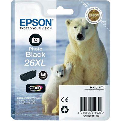 Epson Inktcartridge 26XL Origineel Foto zwart C13T26314012 Epson Inktcartridge 26XL Origineel Foto zwart C13T26314012
