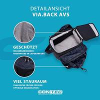 CONTEC bagagedragertas "via.back avs" ct pannier bag via.back avs black - thumbnail
