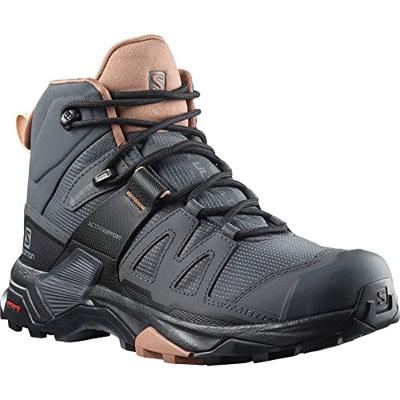 Salomon X Ultra 4 Mid Gtx W Dames Hoge Wandelschoen Ebony/Mocha Mousse/Almond Cream 6