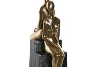 Bokstöd DKD Home Decor 9 x 8 x 26 cm Hars Glam - thumbnail