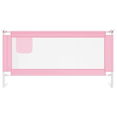 VidaXL Bedhekje peuter 180x25 cm stof roze VidaXL Bedhekje peuter 180x25 cm stof roze