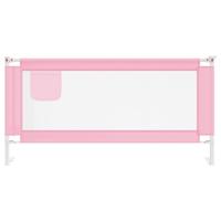 VidaXL Bedhekje peuter 180x25 cm stof roze - thumbnail
