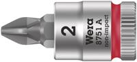 Wera 8751 A 05003351001 Kruiskop Phillips Dopsleutel-bitinzet PH 2 1/4 (6.3 mm) - thumbnail