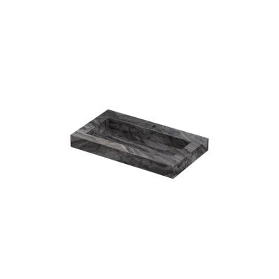 INK Pitch Wastafel keramische slab bak met drain en front en side skirts 1 kraangat 80x45x9 Venice brown glossy INK Pitch Wastafel keramische slab bak met drain en front en side skirts 1 kraangat 80x45x9 Venice brown glossy