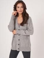 Oversized organisch cashmere vest - thumbnail
