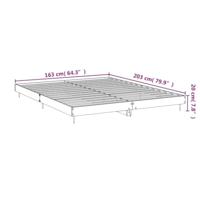 Bedframe zonder matras 160x200 cm spaanplaat zwart - thumbnail