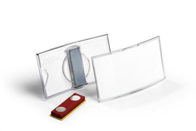 Durable badge met magneet ft 40 x 75 mm Durable badge met magneet ft 40 x 75 mm