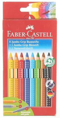 Faber Castell fc-280921 kleurpotlood faber-castell jumbo grip promotieset 8 + 1 + 1 Faber Castell fc-280921 kleurpotlood faber-castell jumbo grip promotieset 8 + 1 + 1