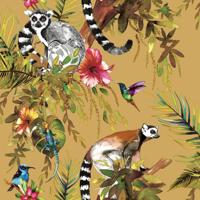 DUTCH WALLCOVERINGS behang lemur oker - thumbnail