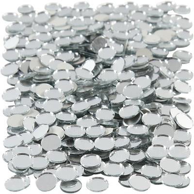 Creativ Company Spiegel mozaiek tegels, ronde, d 10 mm, dikte 2 mm, 500 stuk/ 1 doos