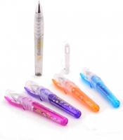 Tattoo pen 6 stuks op kaart met sjabloons - thumbnail