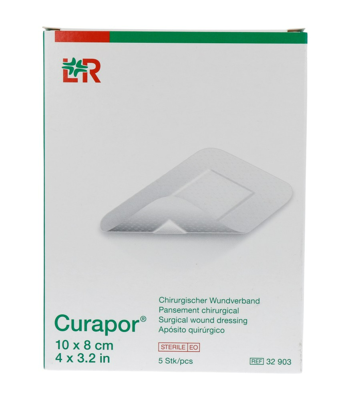 Curapor Verb Chirurg. Steriel 10cmx 8cm 5 32903