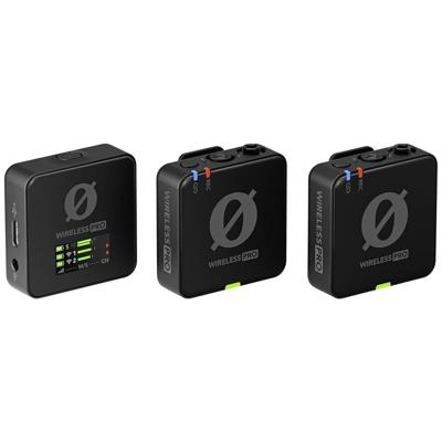 Rode Wireless PRO Draadloze microfoonset Zendmethode:Digitaal Incl. kabel, Incl. klem, Incl. tas, Incl. windkap Microfoon TRRS (3.5 mm jackplug), Microfoon TRS