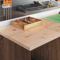 Garagekast 40x51x85 cm massief grenenhout bruin eikenkleurig - thumbnail