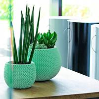 Prosperplast plantenpot|bloempot - kunststof - taupe - D30 x H22 cm - thumbnail