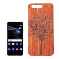 Huawei P10 Rozenhout met boom patroon Kunststof back cover Hoesje - thumbnail