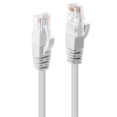 LINDY 48094 RJ45 Netwerkkabel, patchkabel CAT 6 U/UTP 3.00 m Wit Vergulde steekcontacten 1 stuk(s)