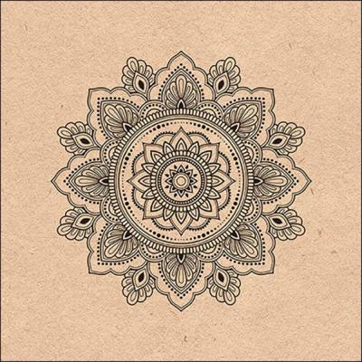 Ambiente servetten 33x33cm mandala nature 20 stuks