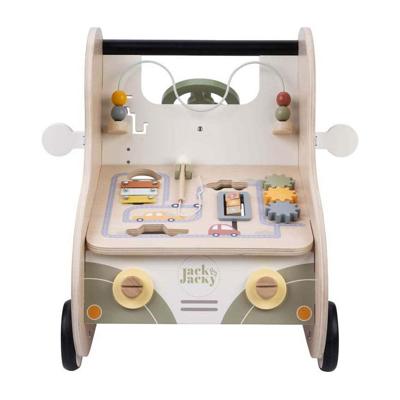 Jack&jacky Houten loopwagen auto jack & jacky