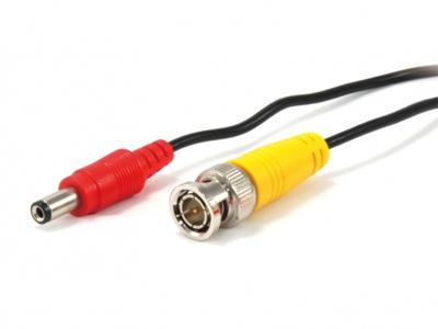 Conceptronic CCBNC18 coax-kabel 18 m BNC+DC Zwart, Rood, Geel