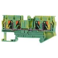 Phoenix Contact 3211809 Aardklem 3-etages 6.2 mm Snelaansluiting Groen, Geel 1 stuk(s) Piece - thumbnail