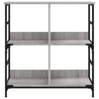 Boekenrek 78,5x33x82 cm bewerkt hout grijs sonoma eikenkleur - thumbnail