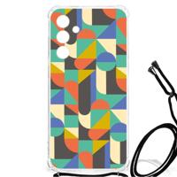Samsung Galaxy A55 Doorzichtige Silicone Hoesje Funky Retro - thumbnail