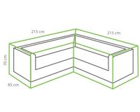 Loungehoek L bescherm hoes 215 x 85 x 70 cm - thumbnail