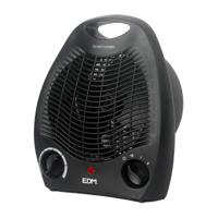Draagbare elektrische mini-kachel EDM 07220 Zwart 1000 - 2000 W - thumbnail